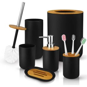 Plastic Bathroom Accessories Sets